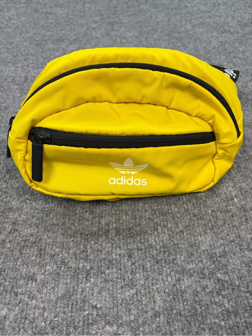 Adidas Originals Yellow Black Trefoil Fanny Pack Crossbody Waist Pack Bag